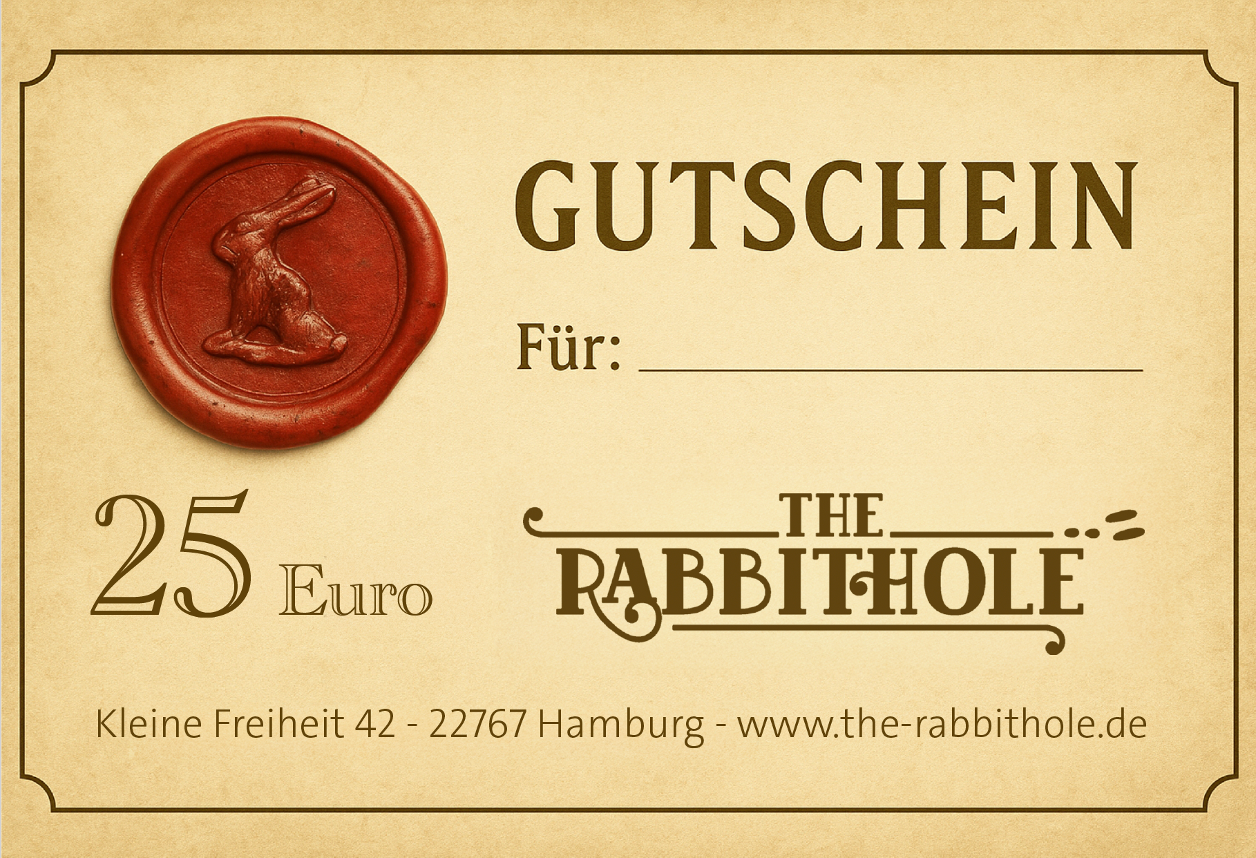 25 Euro Wertgutschein
