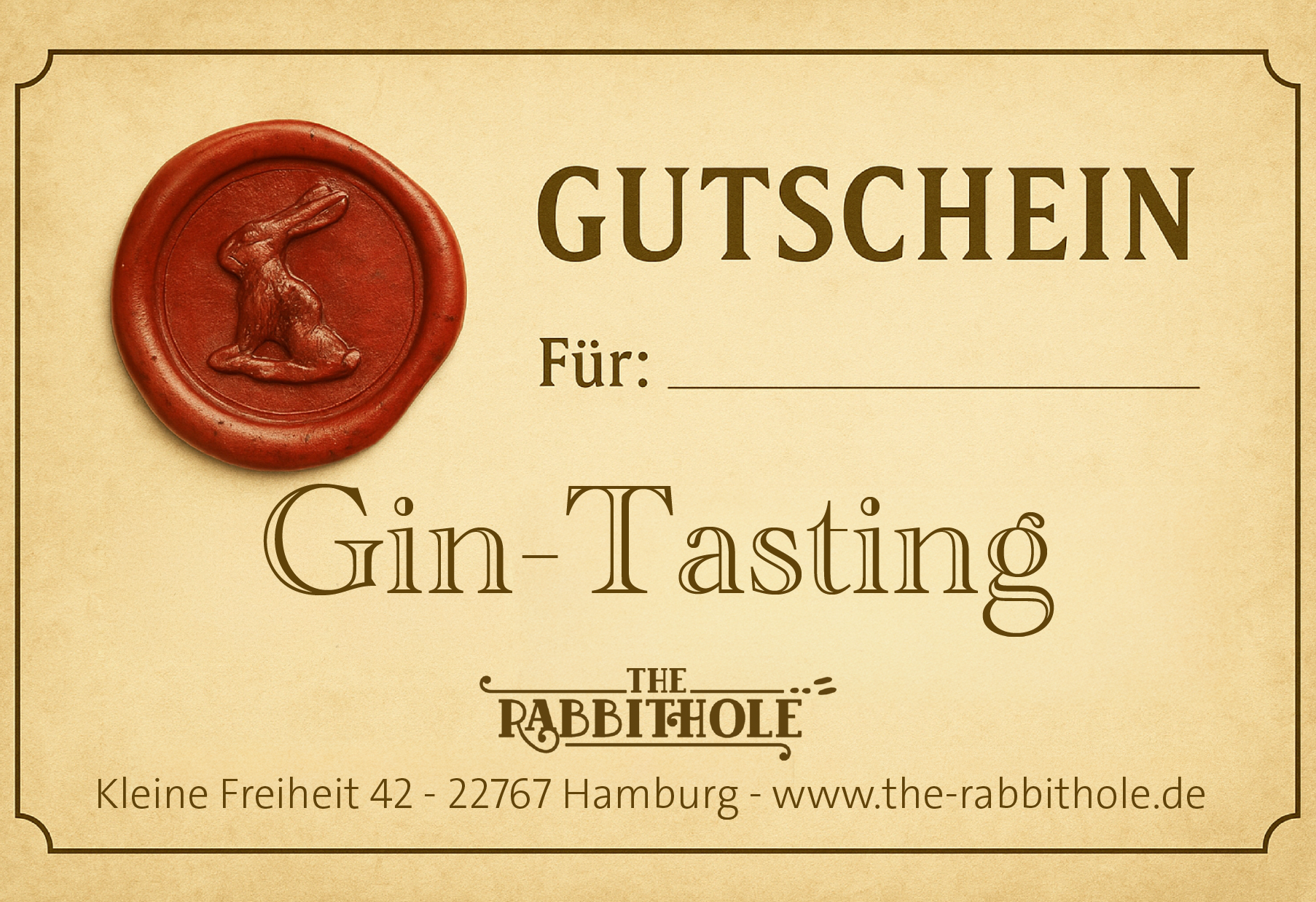 Gin-Tasting Gutschein