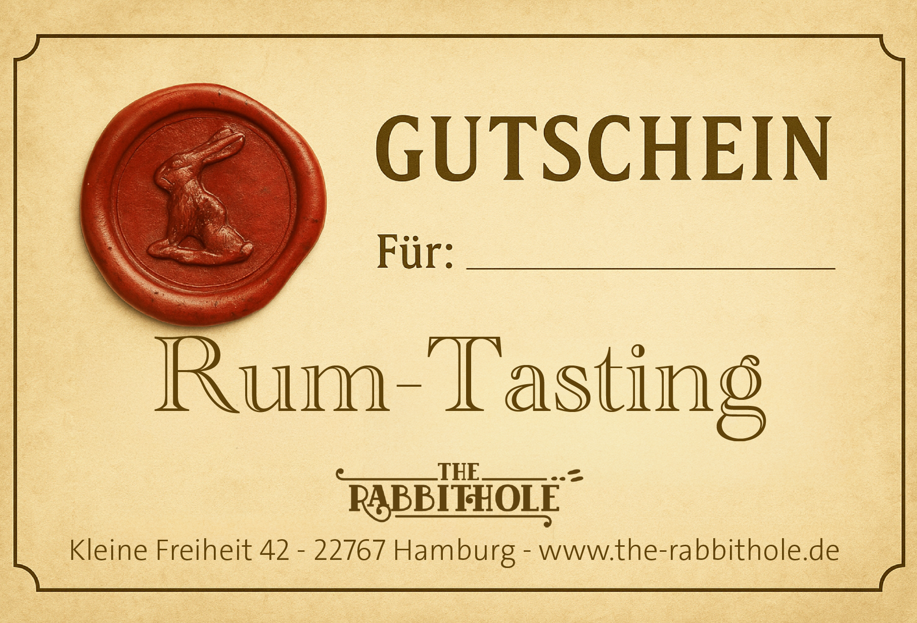 Rum-Tasting Gutschein