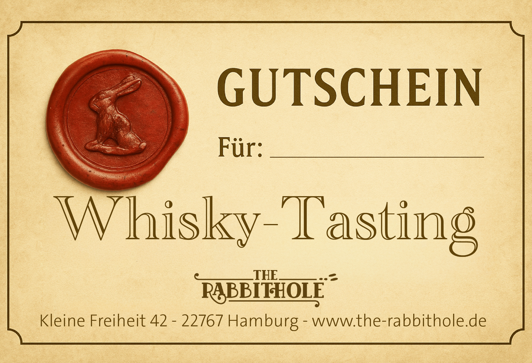 Whisky-Tasting Gutschein